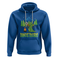 Camping Dinosaur Hoodie Dinos'more Funny Campfire Camper - Wonder Print Shop