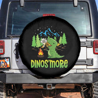 Funny Camping Spare Tire Cover Dinos'more Funny Campfire Camper Dinosaur