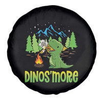 Funny Camping Spare Tire Cover Dinos'more Funny Campfire Camper Dinosaur