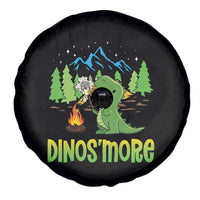 Funny Camping Spare Tire Cover Dinos'more Funny Campfire Camper Dinosaur