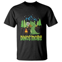 Camping Dinosaur T Shirt Dinos'more Funny Campfire Camper - Wonder Print Shop
