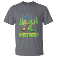 Camping Dinosaur T Shirt Dinos'more Funny Campfire Camper - Wonder Print Shop