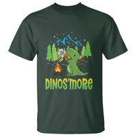 Camping Dinosaur T Shirt Dinos'more Funny Campfire Camper - Wonder Print Shop