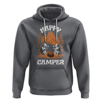 Camping Hoodie Happy Camper Funny Bear Campfire - Wonder Print Shop