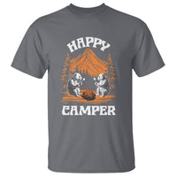 Camping T Shirt Happy Camper Funny Bear Campfire - Wonder Print Shop