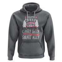 Funny Camping Hoodie Camper Queen Classy Sassy And A Bit Smart Assy Flamingo - Wonder Print Shop