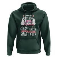 Funny Camping Hoodie Camper Queen Classy Sassy And A Bit Smart Assy Flamingo - Wonder Print Shop