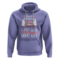 Funny Camping Hoodie Camper Queen Classy Sassy And A Bit Smart Assy Flamingo - Wonder Print Shop