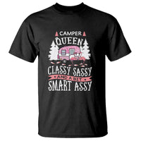 Funny Camping T Shirt Camper Queen Classy Sassy And A Bit Smart Assy Flamingo - Wonder Print Shop