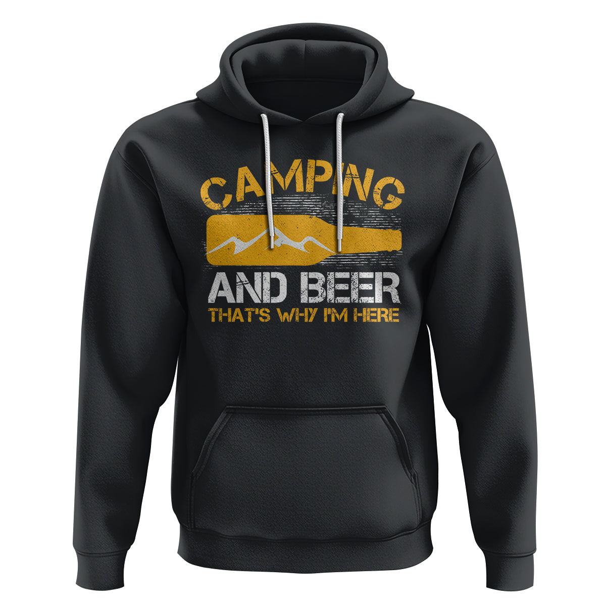 Camping And Beer That's Why I'm Here Drinking Hoodie - Wonder Print Shop