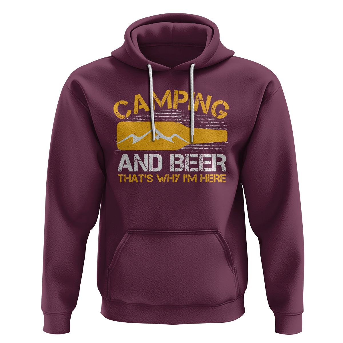 Camping And Beer That's Why I'm Here Drinking Hoodie - Wonder Print Shop