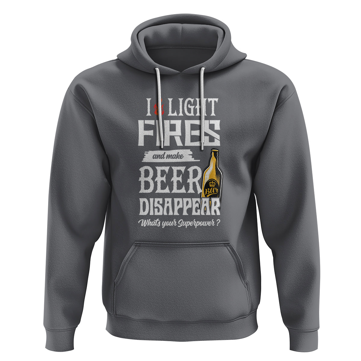 Camping Hoodie I Light Fires And Make Beer Disappear What's Your Superpower - Wonder Print Shop