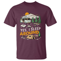 Camping T Shirt Yep I Sleep Around Campers - Wonder Print Shop