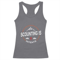 Scouting Is Tent Racerback Tank Top