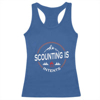 Scouting Is Tent Racerback Tank Top