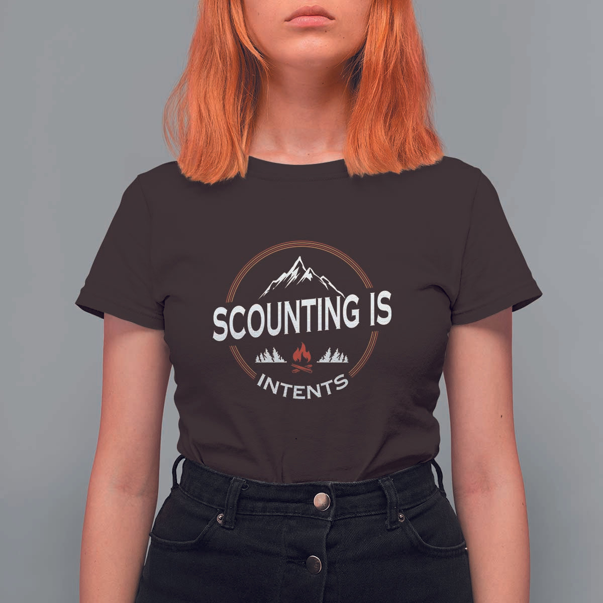 Scouting Is Tent T Shirt For Women - Wonder Print Shop