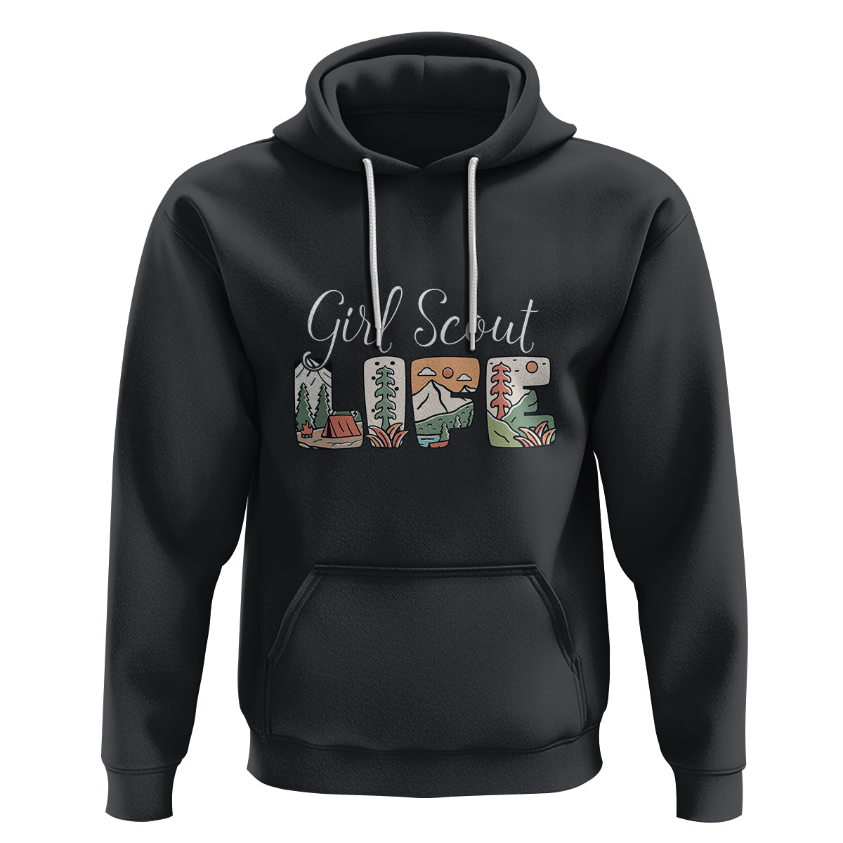 Scouting Hoodie Girl Scout Life Girls Cookie Camping - Wonder Print Shop