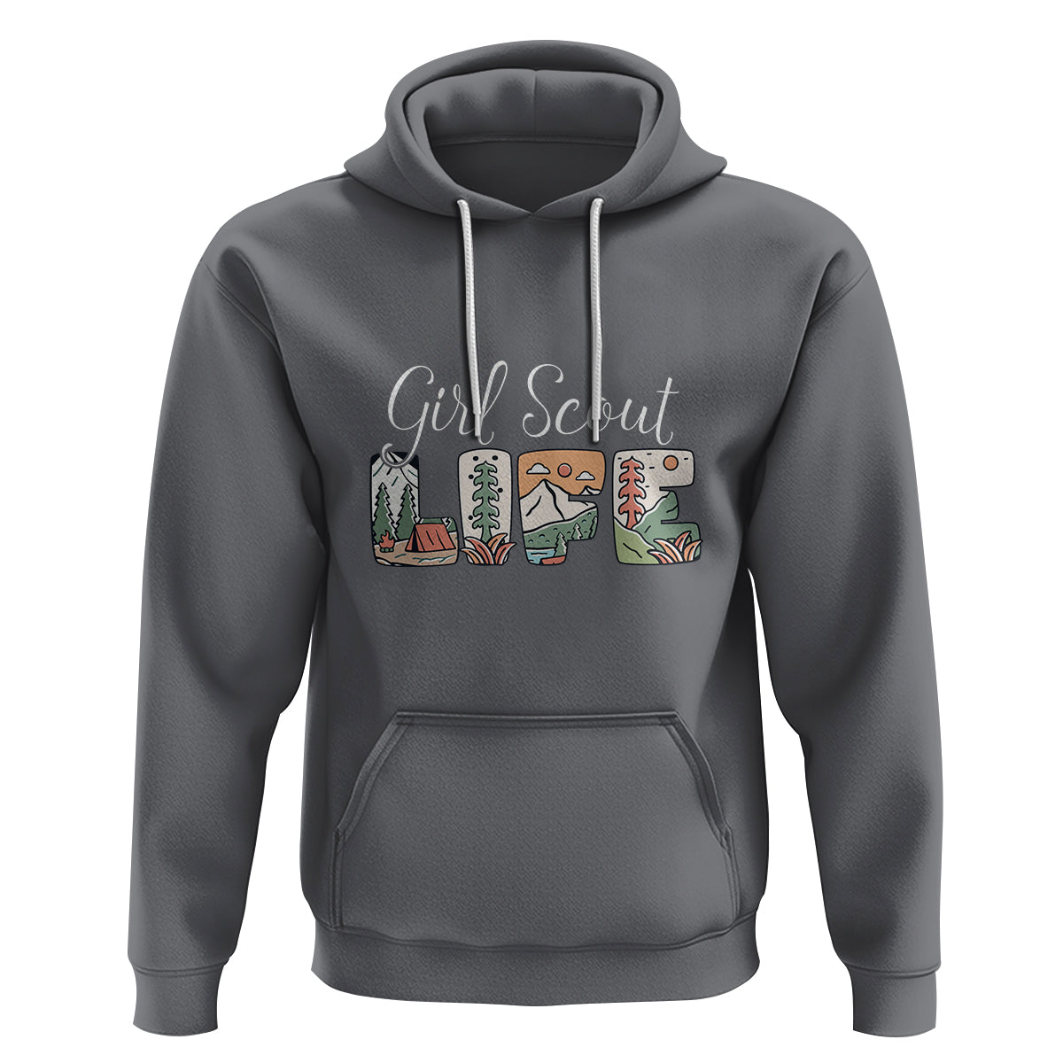 Scouting Hoodie Girl Scout Life Girls Cookie Camping - Wonder Print Shop