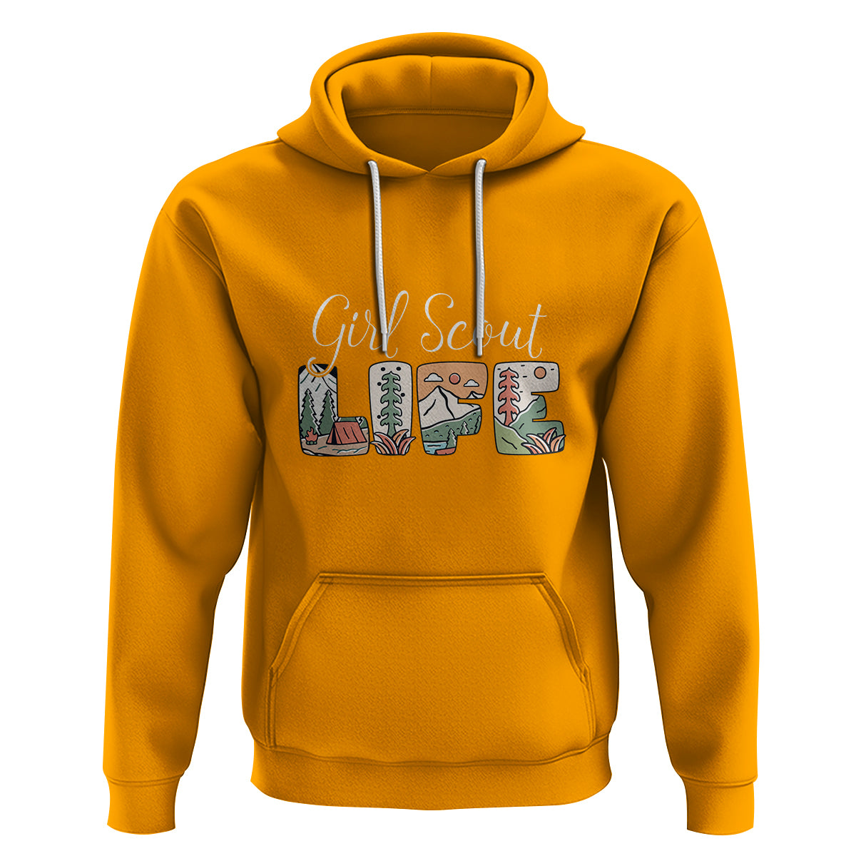 Scouting Hoodie Girl Scout Life Girls Cookie Camping - Wonder Print Shop