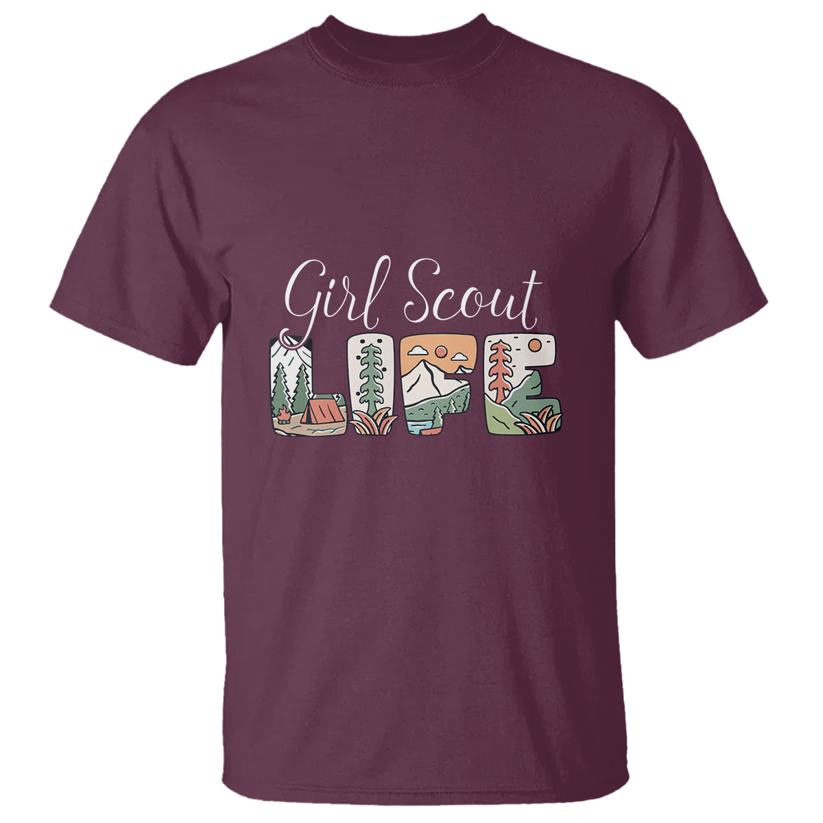 Scouting T Shirt Girl Scout Life Girls Cookie Camping - Wonder Print Shop