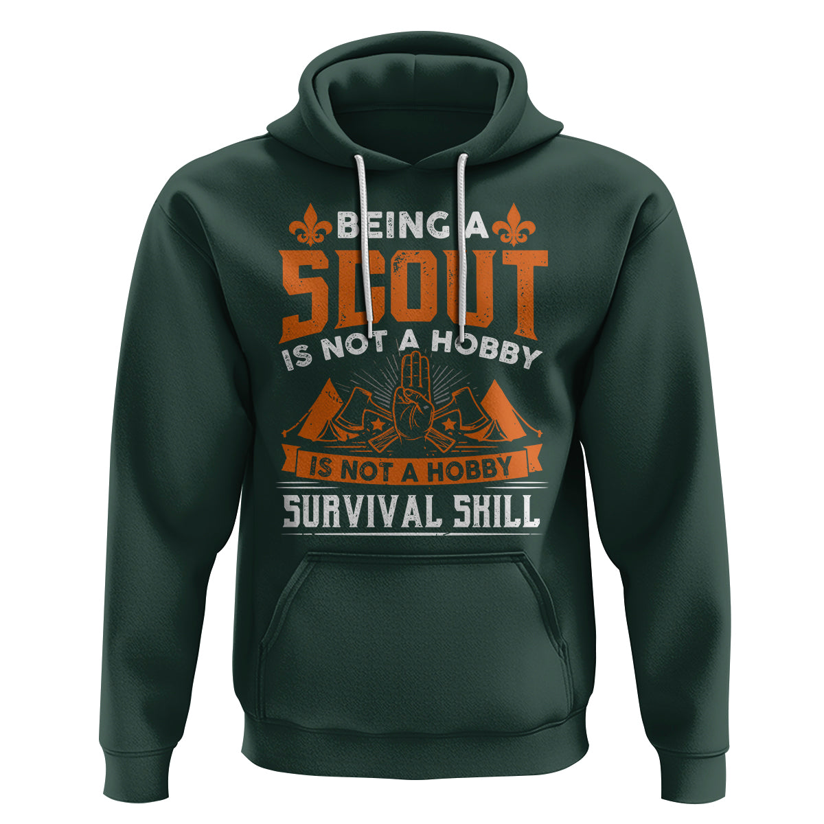 Scouting Hoodie Being A Scout Is Not A Hobby It's A Post Apocalyptic Survival Skill - Wonder Print Shop