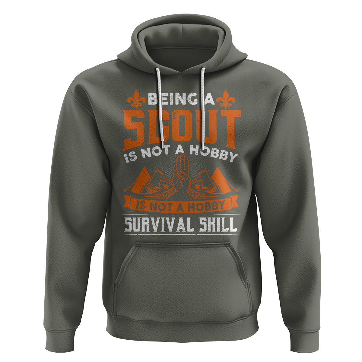 Scouting Hoodie Being A Scout Is Not A Hobby It's A Post Apocalyptic Survival Skill - Wonder Print Shop