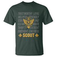Scouting T Shirt America Flag Scouting Law Camping Outdoor Adventure - Wonder Print Shop