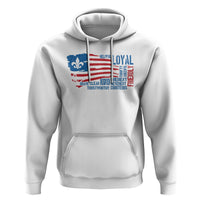 Scouting Hoodie America Flag Scouting Law Camping Outdoor Adventure - Wonder Print Shop