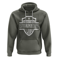 Scouting Hoodie America Flag Scouting Law Camping Outdoor Adventure - Wonder Print Shop