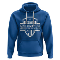 Scouting Hoodie America Flag Scouting Law Camping Outdoor Adventure - Wonder Print Shop