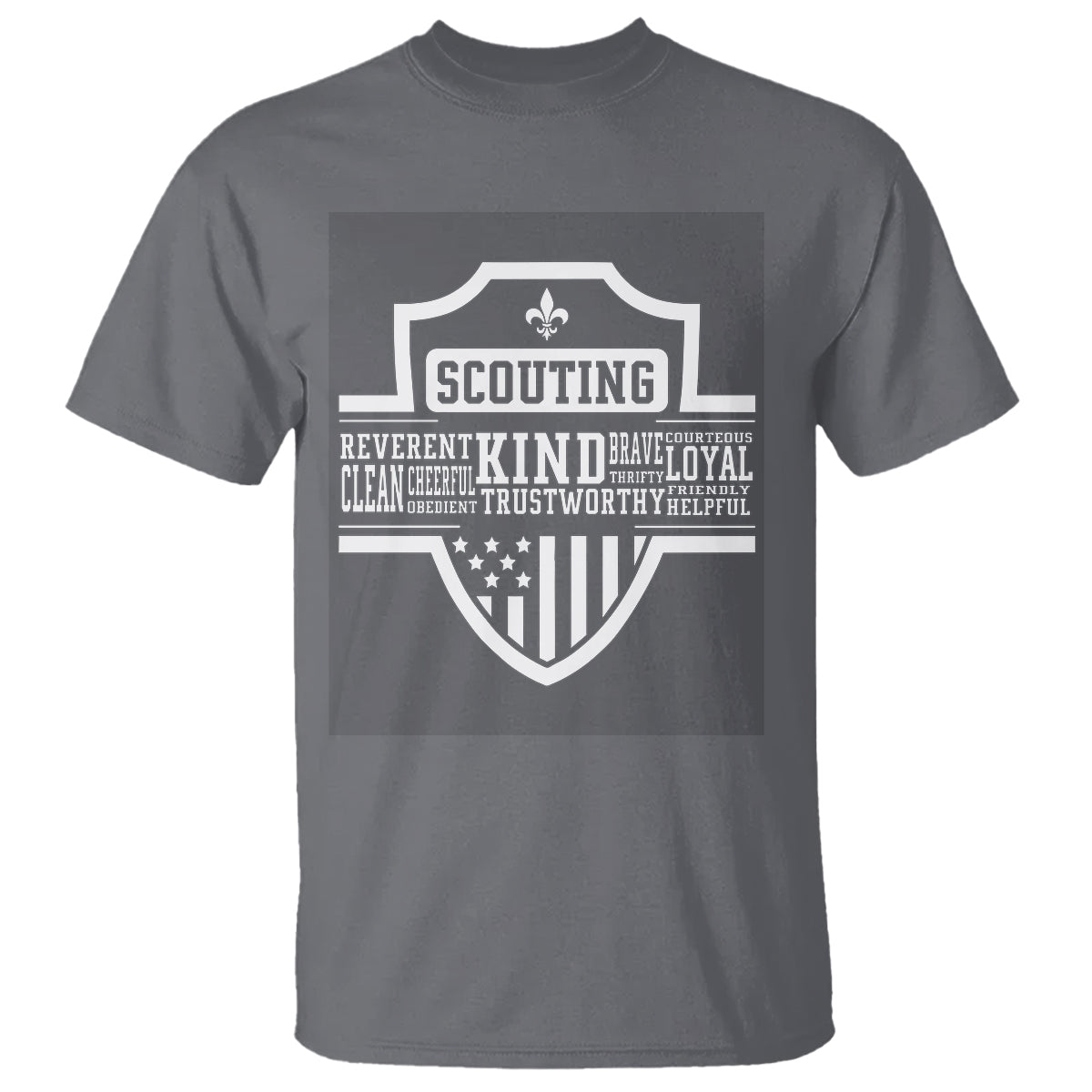 Scouting T Shirt America Flag Scouting Law Camping Outdoor Adventure - Wonder Print Shop
