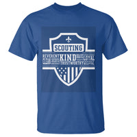 Scouting T Shirt America Flag Scouting Law Camping Outdoor Adventure - Wonder Print Shop