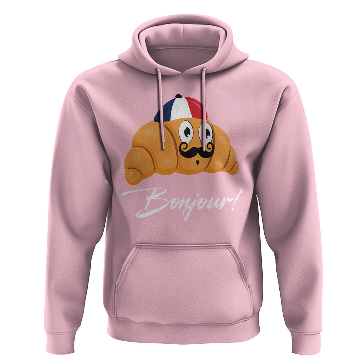Bonjour Funny Croissant French Hoodie - Wonder Print Shop