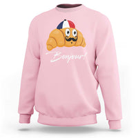 Bonjour Funny Croissant French Sweatshirt - Wonder Print Shop