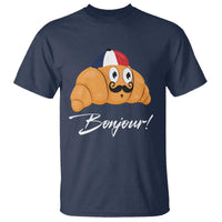 Bonjour Funny Croissant French T Shirt - Wonder Print Shop