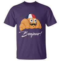 Bonjour Funny Croissant French T Shirt - Wonder Print Shop