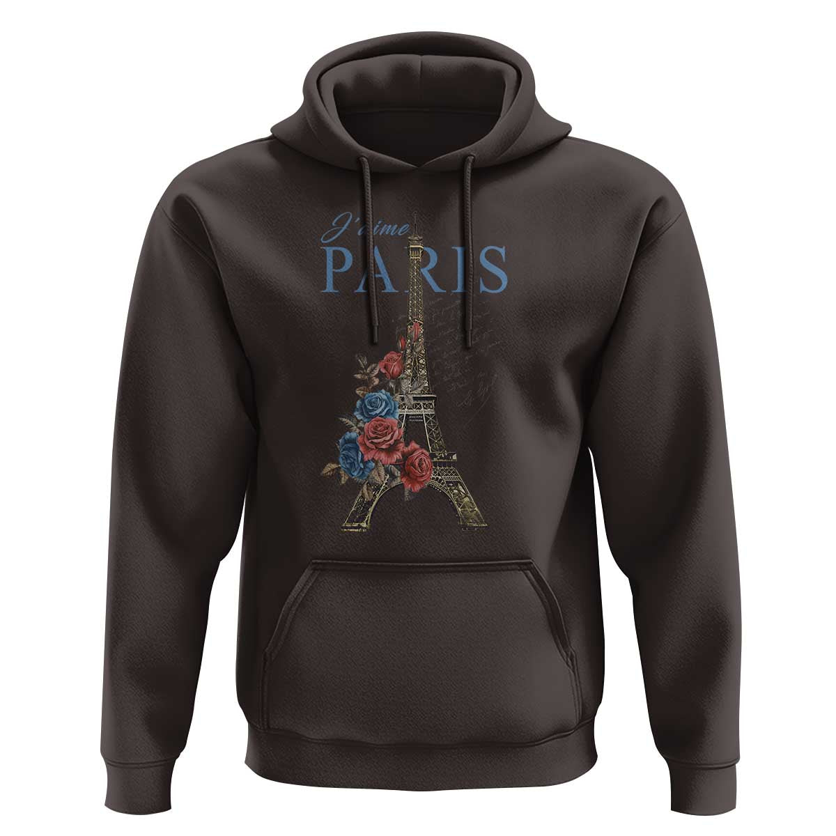 Je T'aime I Love Eiffel Paris French France Travel Hoodie - Wonder Print Shop