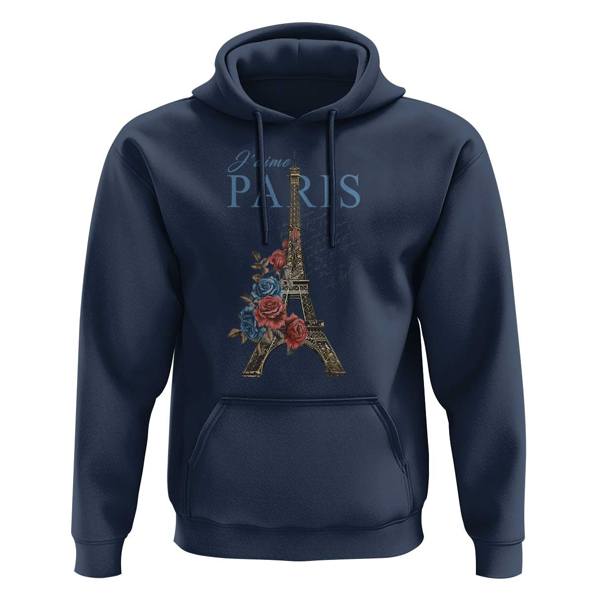 Je T'aime I Love Eiffel Paris French France Travel Hoodie - Wonder Print Shop