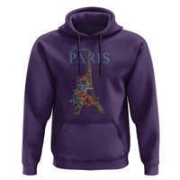 Je T'aime I Love Eiffel Paris French France Travel Hoodie - Wonder Print Shop