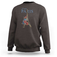 Je T'aime I Love Eiffel Paris French France Travel Sweatshirt - Wonder Print Shop