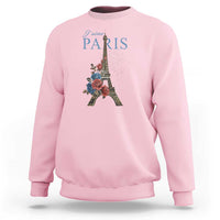 Je T'aime I Love Eiffel Paris French France Travel Sweatshirt - Wonder Print Shop