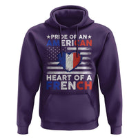 Pride Of An American Heart Of A French Hoodie - Wonder Print Shop