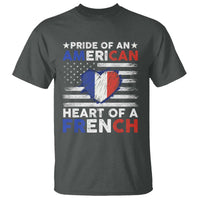 Pride Of An American Heart Of A French T Shirt - Wonder Print Shop