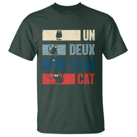 French Cat Lover T Shirt Un Deux Trois Funny Cats - Wonder Print Shop