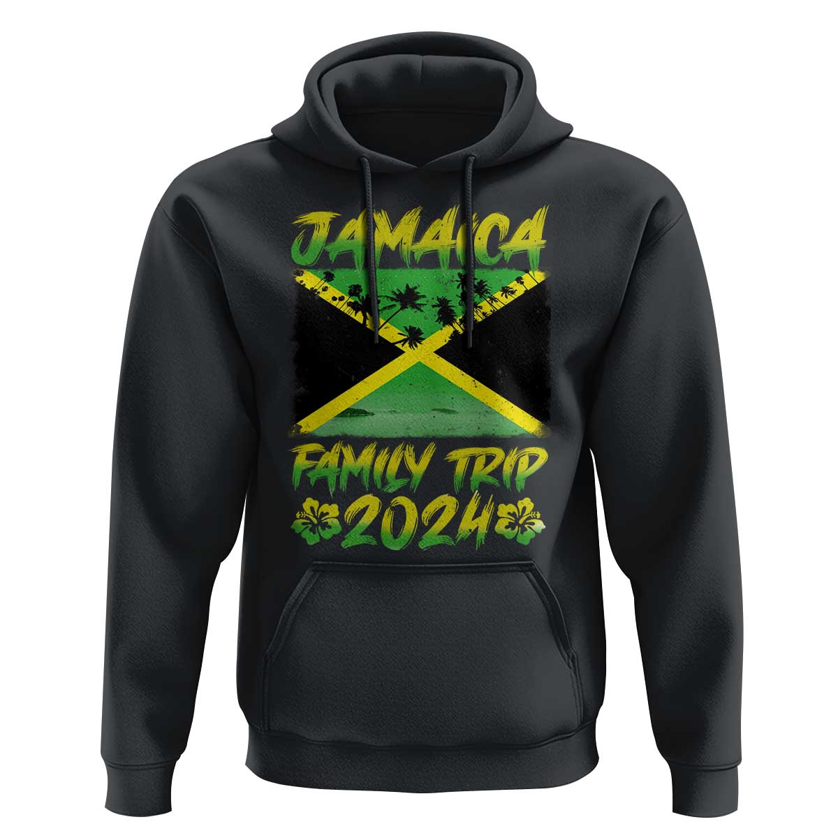Jamaica Family Trip 2024 Hoodie Beach Vacation Matching Jamaican Caribbean - Wonder Print Shop
