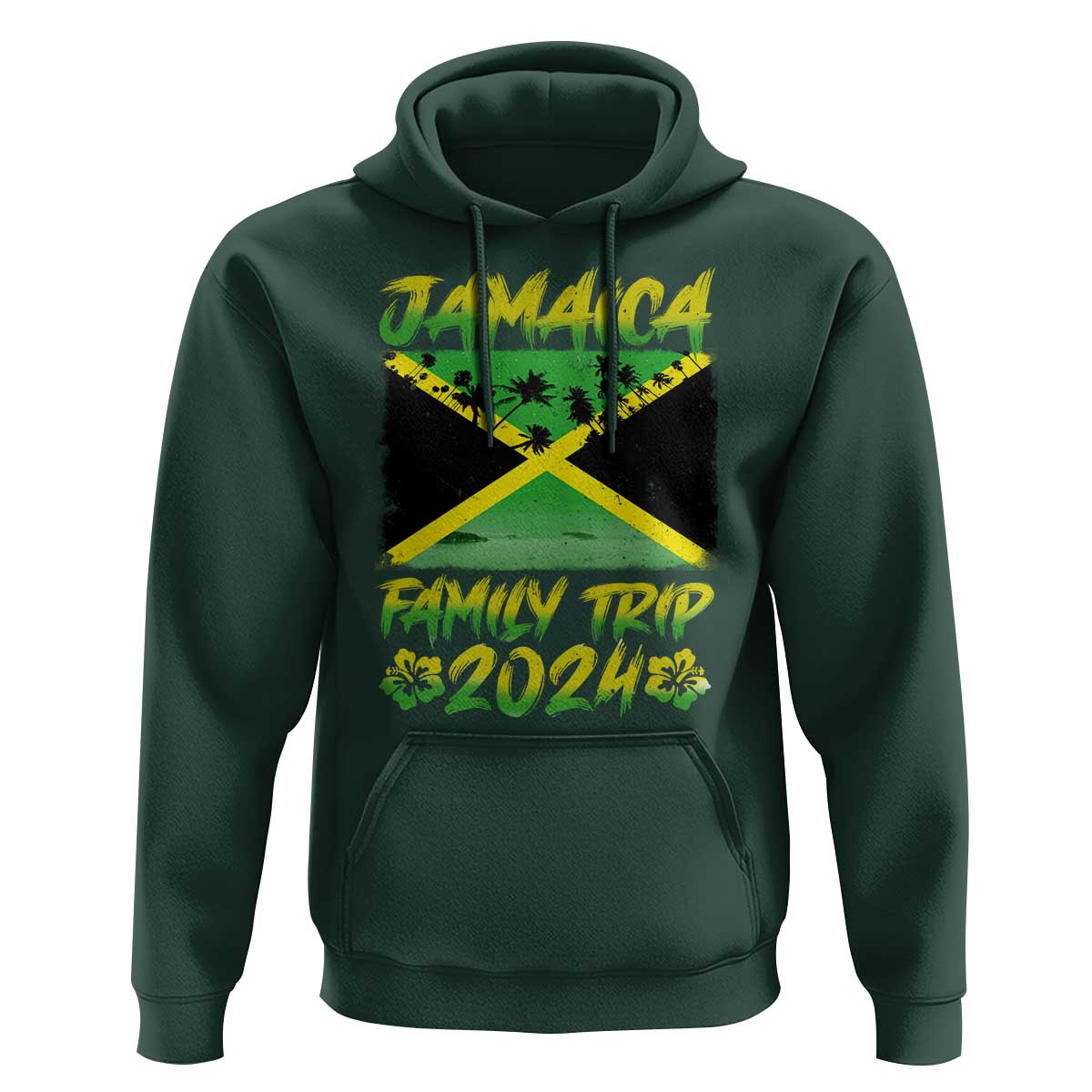 Jamaica Family Trip 2024 Hoodie Beach Vacation Matching Jamaican Caribbean - Wonder Print Shop