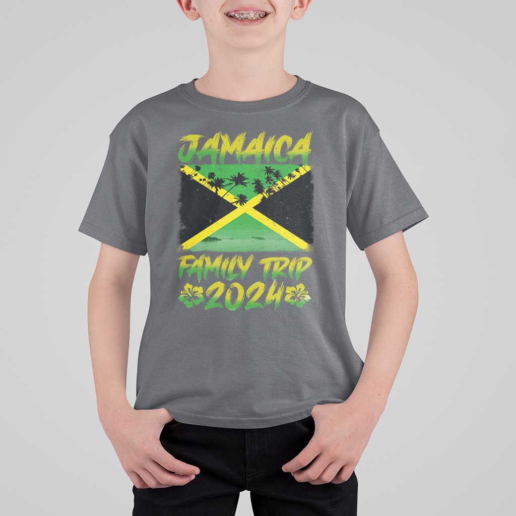 Jamaica Family Trip 2024 T Shirt For Kid Beach Vacation Matching Jamaican Caribbean - Wonder Print Shop