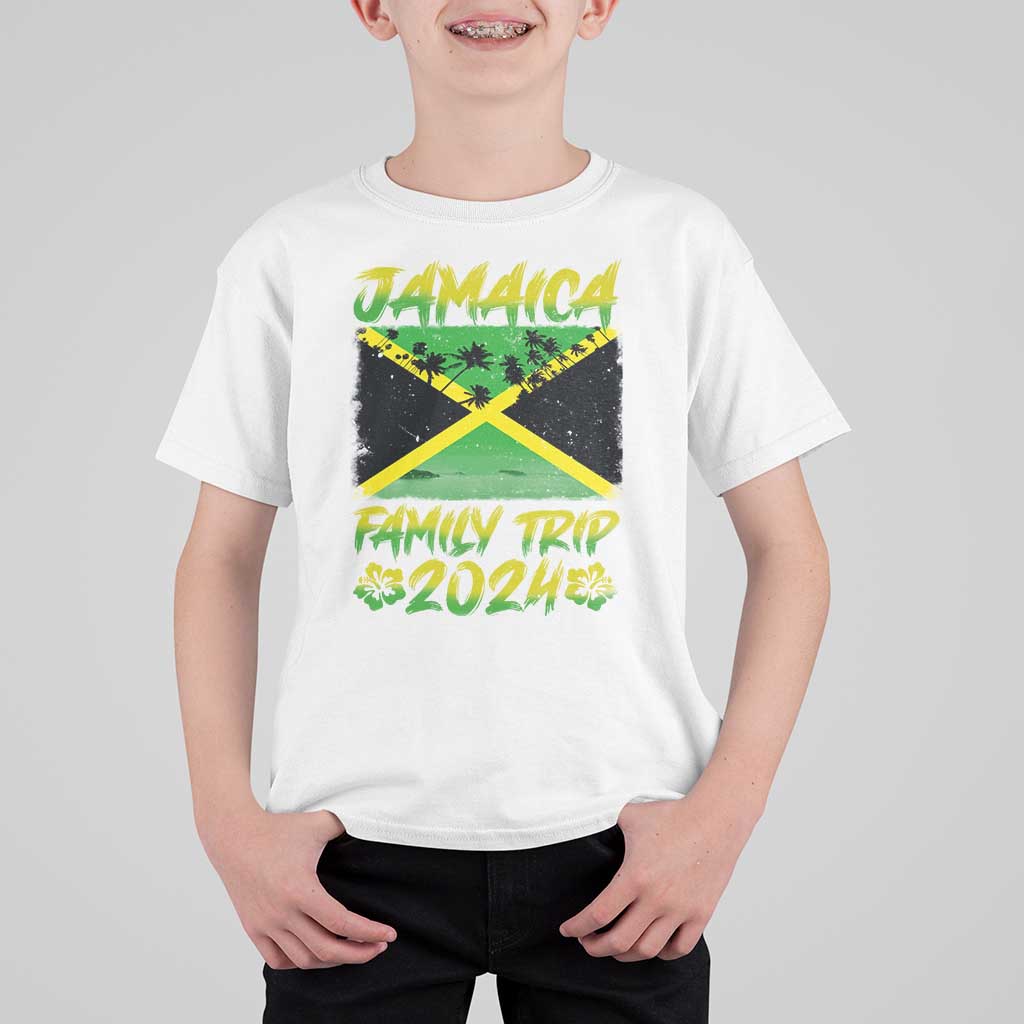 Jamaica Family Trip 2024 T Shirt For Kid Beach Vacation Matching Jamaican Caribbean - Wonder Print Shop