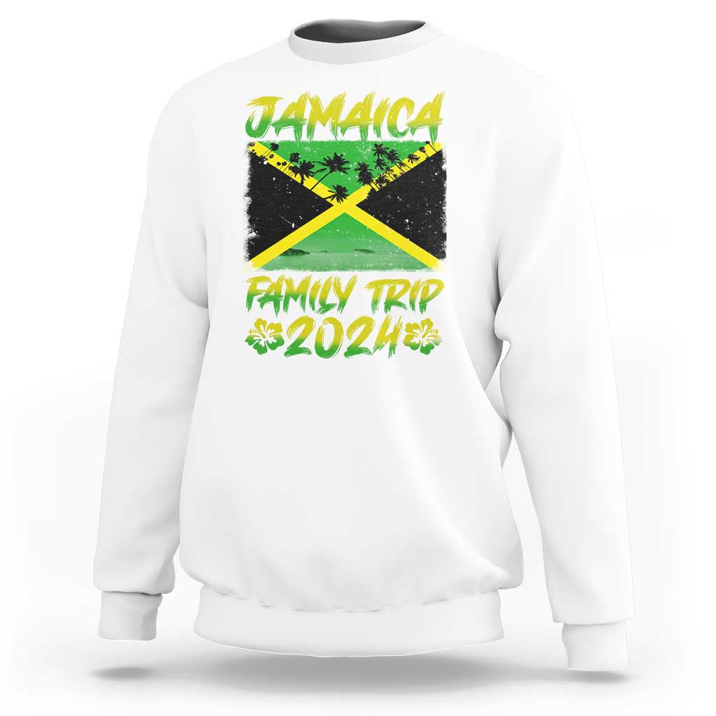 Jamaica Family Trip 2024 Sweatshirt Beach Vacation Matching Jamaican Caribbean - Wonder Print Shop