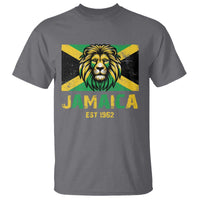 Jamaican Independence  EST 1962 Jamaica Flag Lion T Shirt - Wonder Print Shop